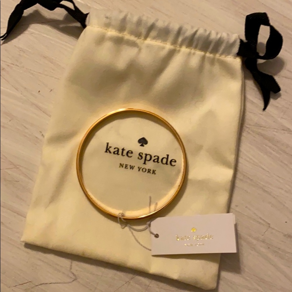 Kate Spade stop and smell the roses idiom bangle